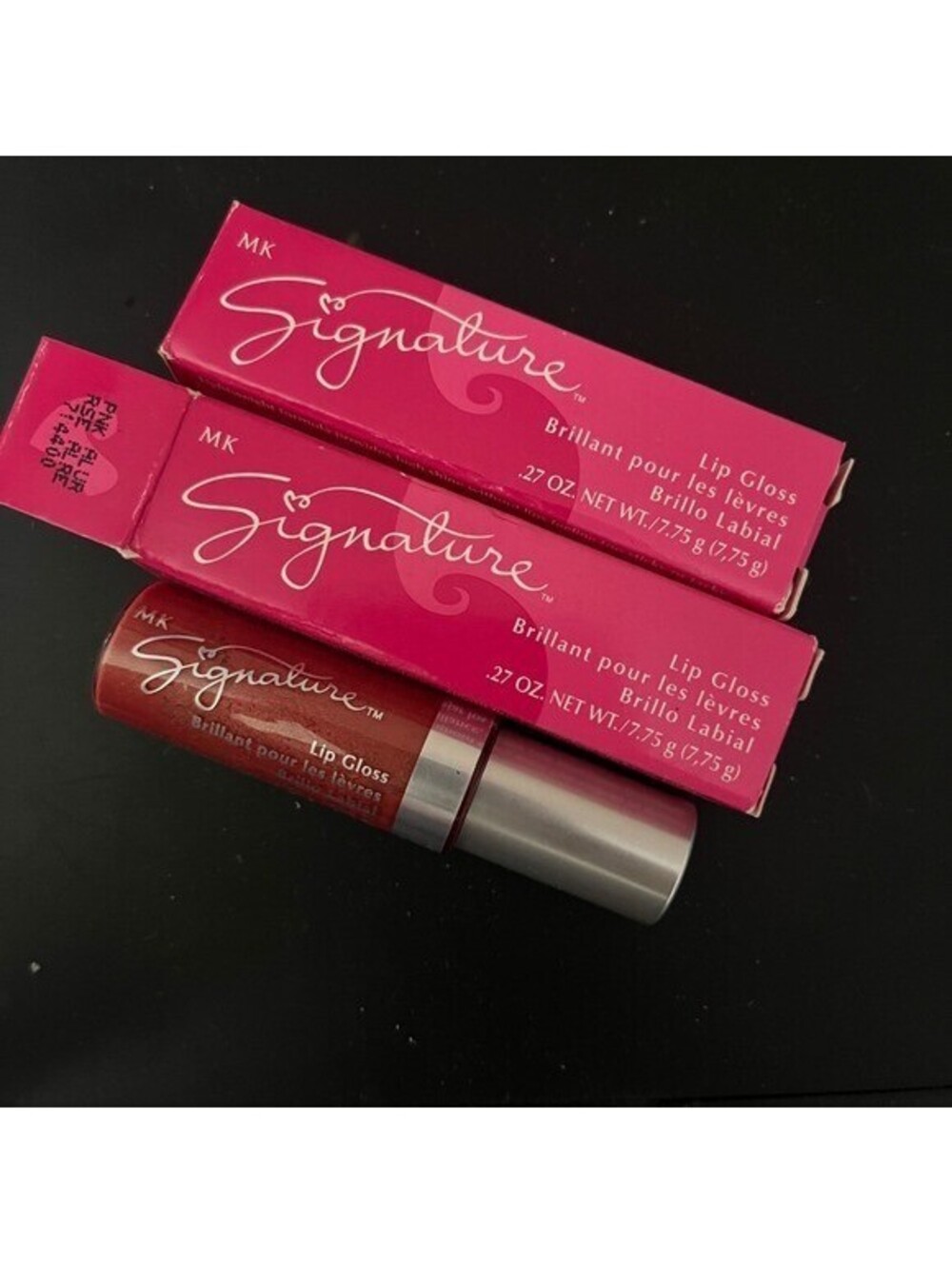 New Mary Kay Signature Lot of 2 Lip Gloss - PINK ALLURE - Full Size - NIB